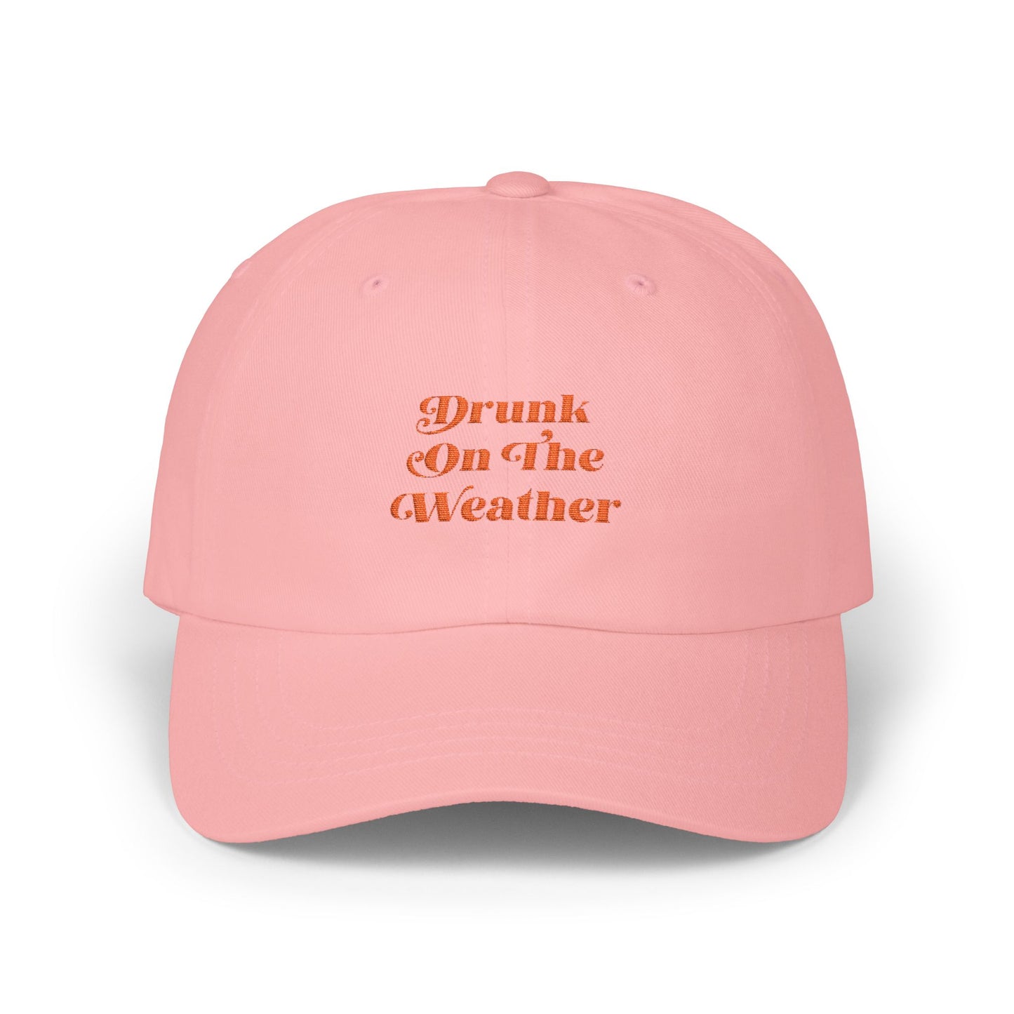 "Drunk On The Weather" Embroidered Trucker Hat