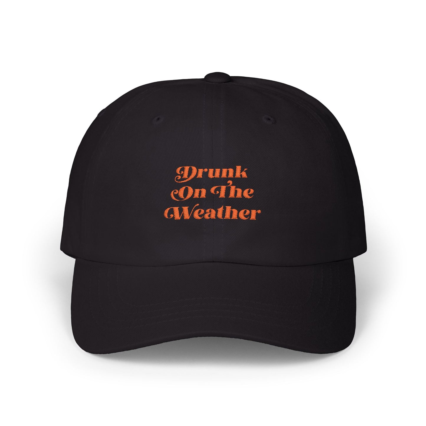 "Drunk On The Weather" Embroidered Trucker Hat
